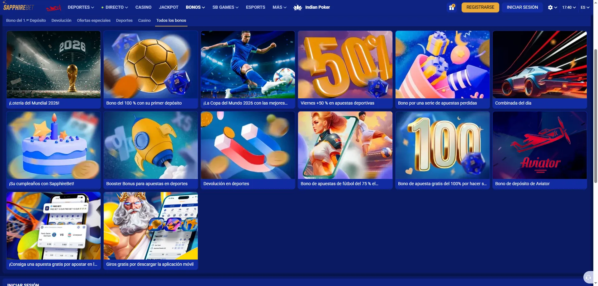 Explicaci&oacute;n del requisito de apuesta en SapphireBet casino online Per&uacute;